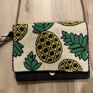 Bauble Bar Pineapple beaded Clutch